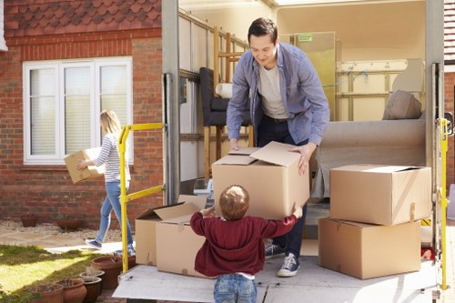 Packing materials and organised moving boxes for a Chiswick home move