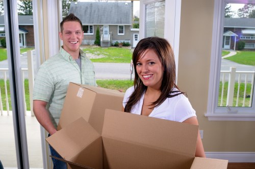 Removal van service for a home move in Chiswick near local residential streets