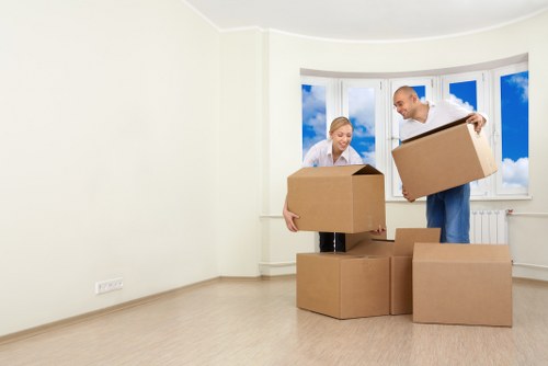 Professional movers assisting with a property move in Chiswick