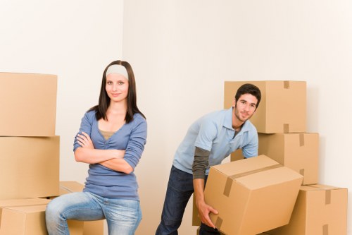 Local moving van ready for a Chiswick home or office move