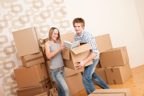Local removals vehicle supporting a business relocation in Chiswick