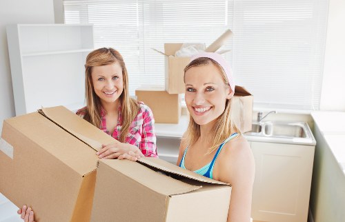 Household items and packing supplies prepared for a Chiswick same day removal