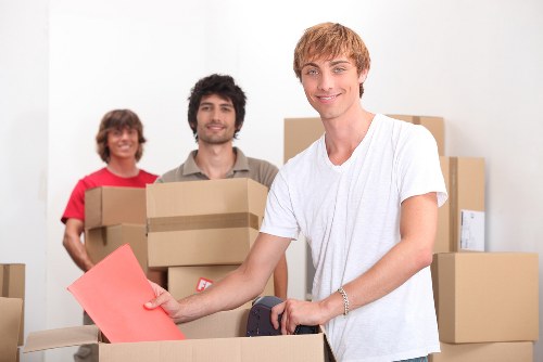 Delivery and unloading during a UK moving service