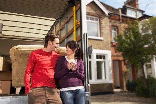 Professional movers preparing a tailored quotation for a local property