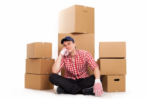 Careful handling of household items during a Chiswick removal service